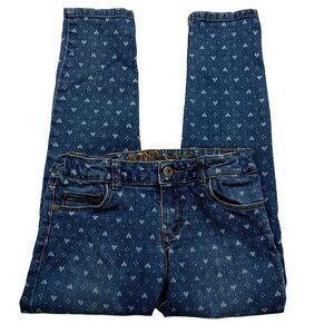 Arizona Jean Co Girls Cropped Jeans Size 10 Medium Wash